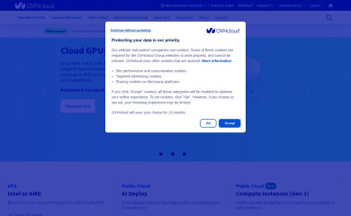 OVHcloud screenshot
